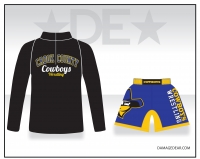 Crook County Black 1/4 Zip and Blue Fight Shorts Package