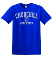 Churchill Reflective Logo Royal T-Shirt w/Shield