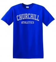 Churchill Reflective Logo Royal T-Shirt