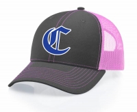 Churchill Trucker Hat Charcoal/Pink