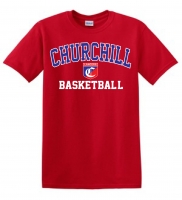 Churchill Basketball Red T-Shirt