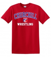 Churchill Wrestling Red T-Shirt