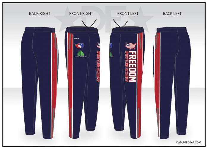 navy warm up pants