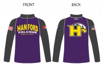 Hanford 1/4 Zip Jacket - Purple/Charcoal