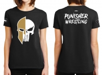 Punisher Wrestling Skull Logo Ladies T-shirt