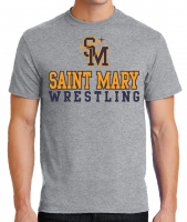 Saint Mary Wrestling T-Shirt - Heather Gray
