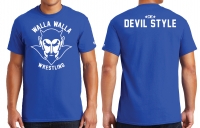 Walla Walla Wrestling Blue Devil Tee - Royal