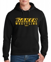 Baker Wrestling Cotton Hoodie - Black