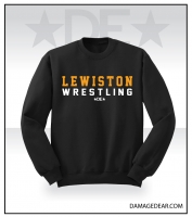 Lewiston Bengals Wrestling Crew Neck - Black