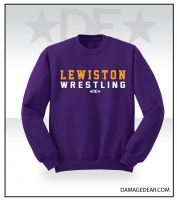 Lewiston Bengals Wrestling Crew Neck - Purple