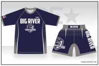 Big River Wrestling Rash Guard and Fight Shorts