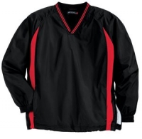 Sport-TekÂ® - Tipped V-Neck Raglan Wind Shirt. JST62.