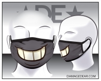 Toothy Face Mask - Charcoal