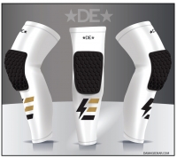 Legacy Elite White Knee Pad Sleeve