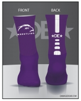 Anacortes Hawkeyes Purple Socks