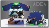Alaska Scenic Sub Shirt and Fight Shorts