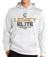 Legacy Elite Fleece Hooded Pullover - White