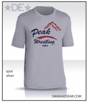 Peak Wrestling Performance T-shirt - Silver