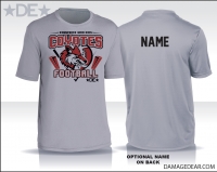 Coyotes Football Sublimated T-shirt - Silver