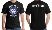 Walla Walla Wrestling Blue Devil Tee - Black