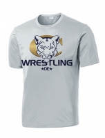 Canby Cougars Wrestling Performance T-shirt - Silver