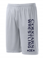 Canby Cougars Wrestling Performance Shorts - Silver