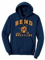 Bend Wrestling Hooded Sweatshirt - Navy