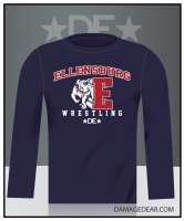 Ellensburg Wrestling Long Sleeved T-Shirt - Navy