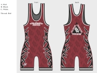 Red All-Phase Club Singlet Brute Sublimated