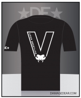 Viper Wrestling "Big V" T-shirt - Black
