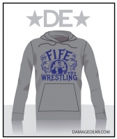 Fife Wrestling Hooded Sweatshirt - Gray