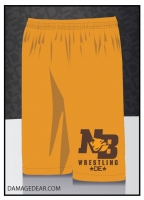 North Bend Wrestling Shorts - Gold