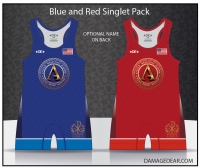 Ascend Wrestling Academy Red and Blue Singlet Pack