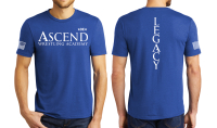 Ascend Wrestling Academy Tri-Blend T-shirt - Blue