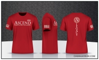 Ascend Wrestling Academy Tri-Blend T-shirt - Red