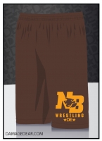 North Bend Wrestling Shorts - Brown
