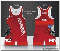Rainier Mat Club Freestyle Red-Banded Singlet