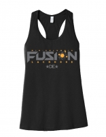 Fusion Lacrosse Ladies Racer Back Tank Top - Black