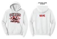 Coyotes Football Hooded Sweatshirt - White