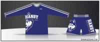 Hanby Huskies LS Sub Shirt and Fight Shorts