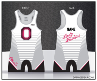 Othello Lady Huskies Pink and White Singlet