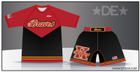 Kamiakin 2023 Wrestling Red Rash Guard and Fight Shorts Pack