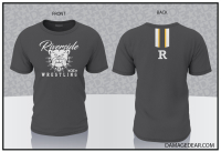 Riverside Bulldogs Wrestling T-shirt - Charcoal