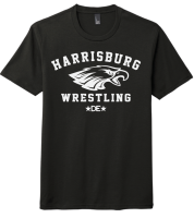 Harrisburg Wrestling Tri-Blend T-Shirt - Black