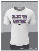College Park Wrestling White T-shirt