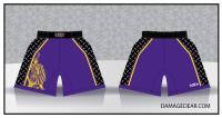 Hi Desert Fight Shorts-Purple