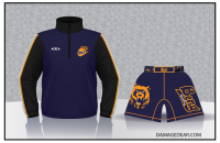 Bend Wrestling 1/4 Zip and Fight Shorts