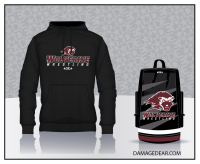 Willamette Wolverines Wrestling Sublimated Bag and Hoodie
