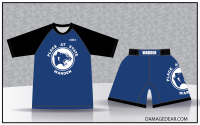 Warden Cougars Wrestling Rash Guard and Fight Shorts