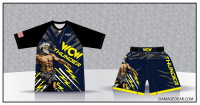 WCW Thunder Wrestling Sub Shirt and Fight Shorts